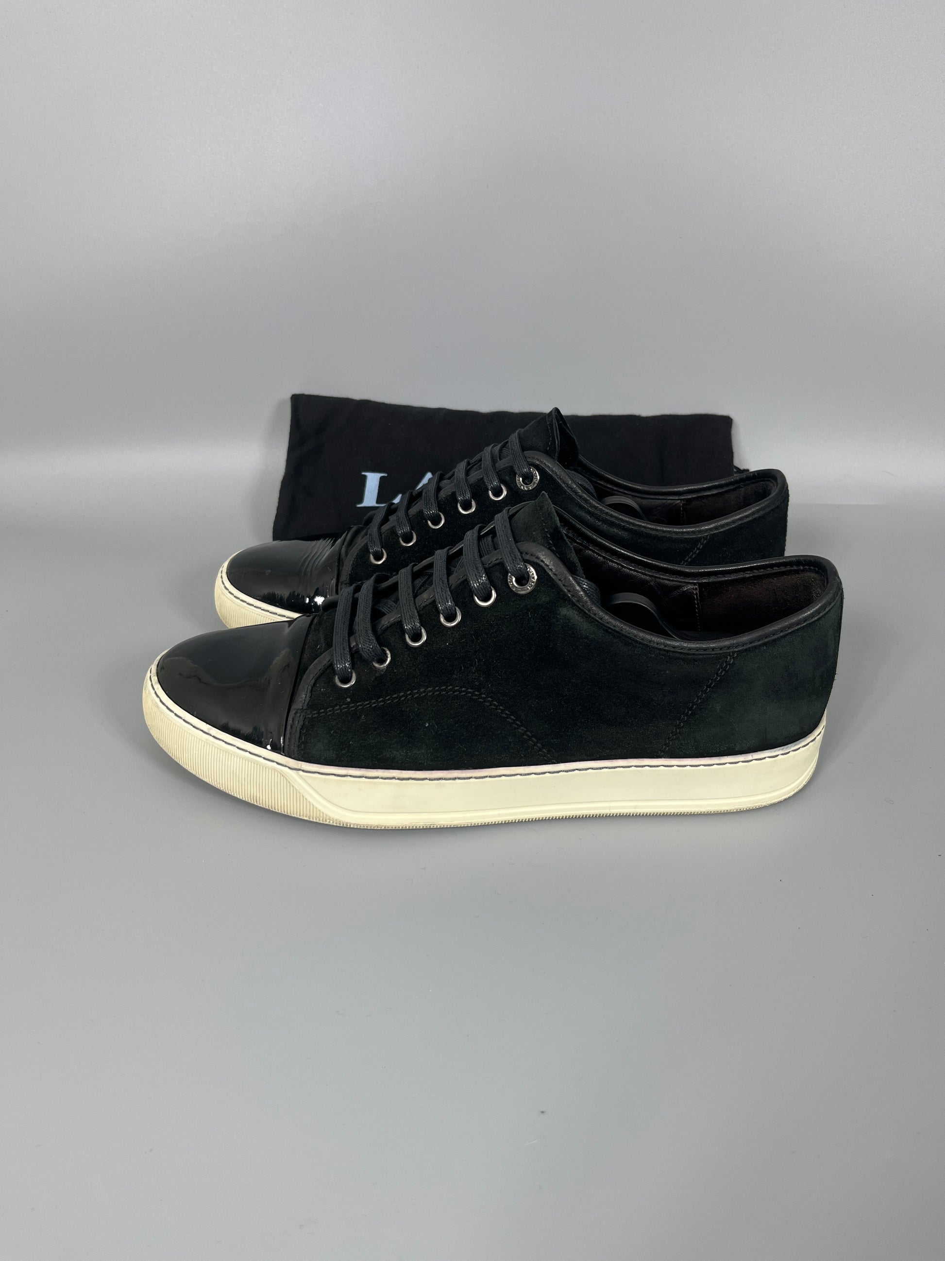 Herr | Sneakers | Lanvin | DBB1 Patent Cap Toe Sneaker Black