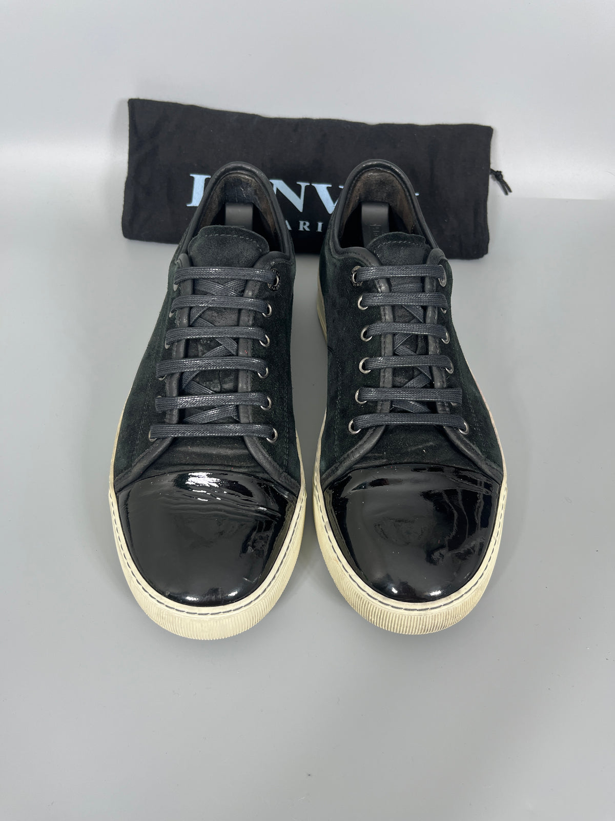 Herr | Sneakers | Lanvin | DBB1 Patent Cap Toe Sneaker Black