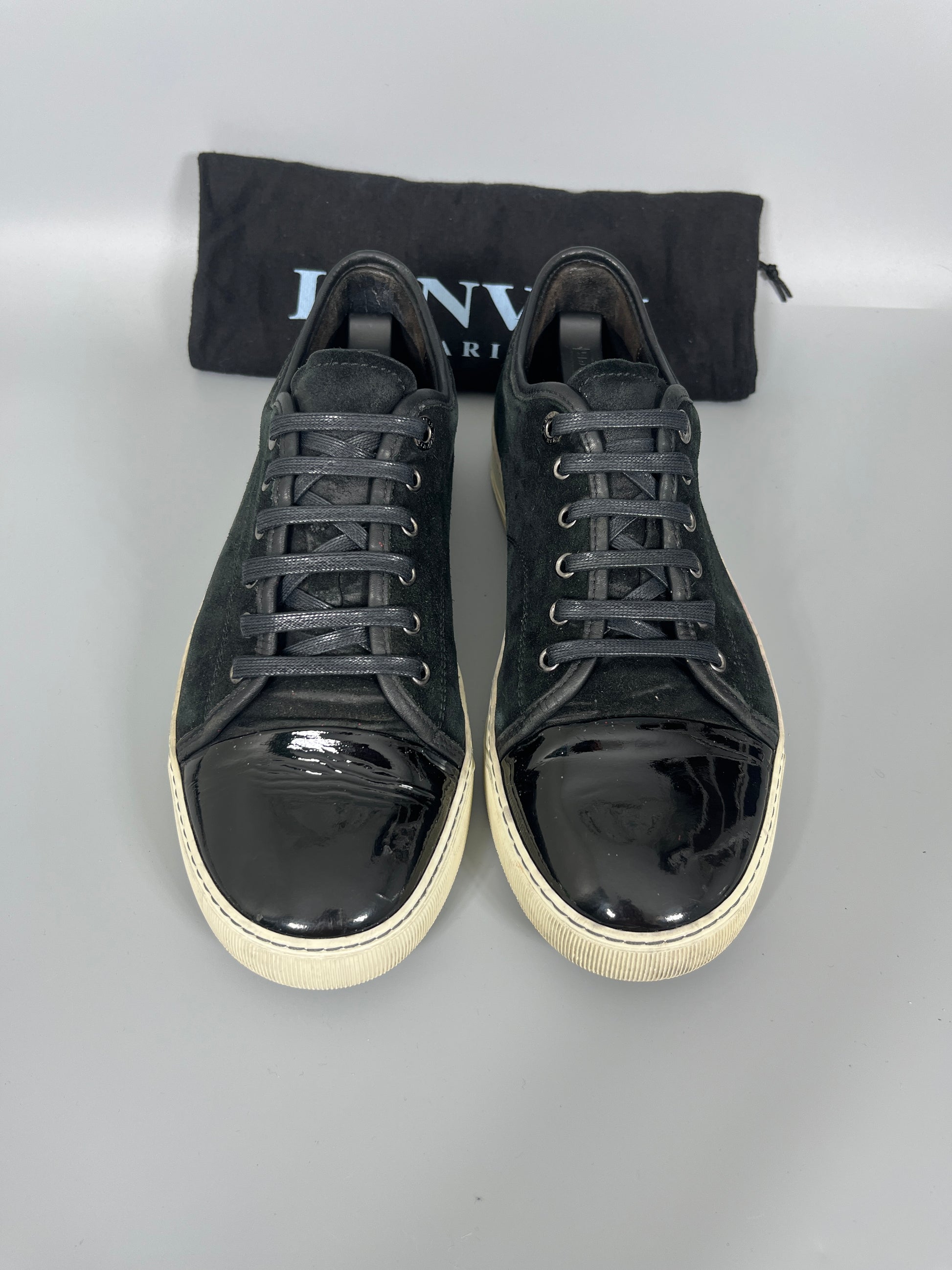Herr | Sneakers | Lanvin | DBB1 Patent Cap Toe Sneaker Black
