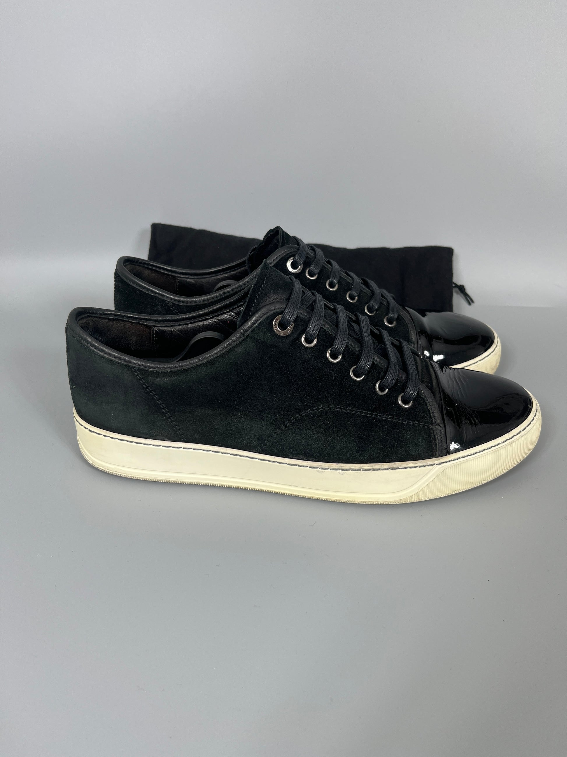 Herr | Sneakers | Lanvin | DBB1 Patent Cap Toe Sneaker Black