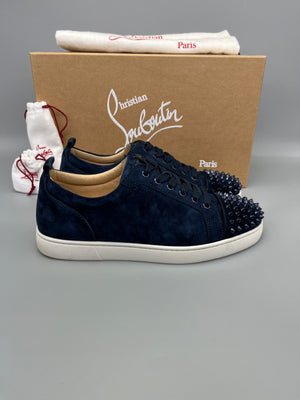Christian Louboutin Louis Junior Spikes Sneaker Navy | 41.5