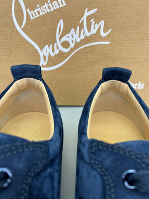 Christian Louboutin Louis Junior Spikes Sneaker Navy | 41.5