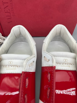 Valentino Open Sneaker Patent Red | 38