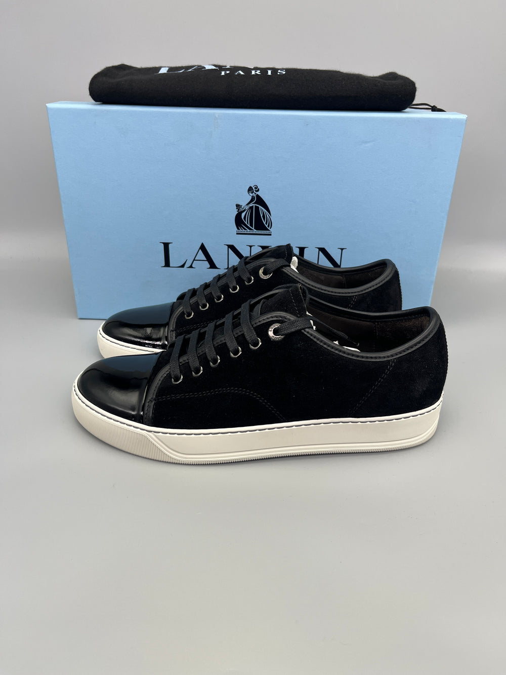 Herr | Sneakers | Lanvin | DBB1 Patent Cap Toe Sneaker Black