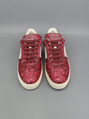 Valentino Flycrew Sneaker Pink Glitter | 37