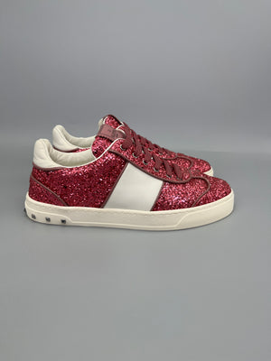 Valentino Flycrew Sneaker Pink Glitter | 37