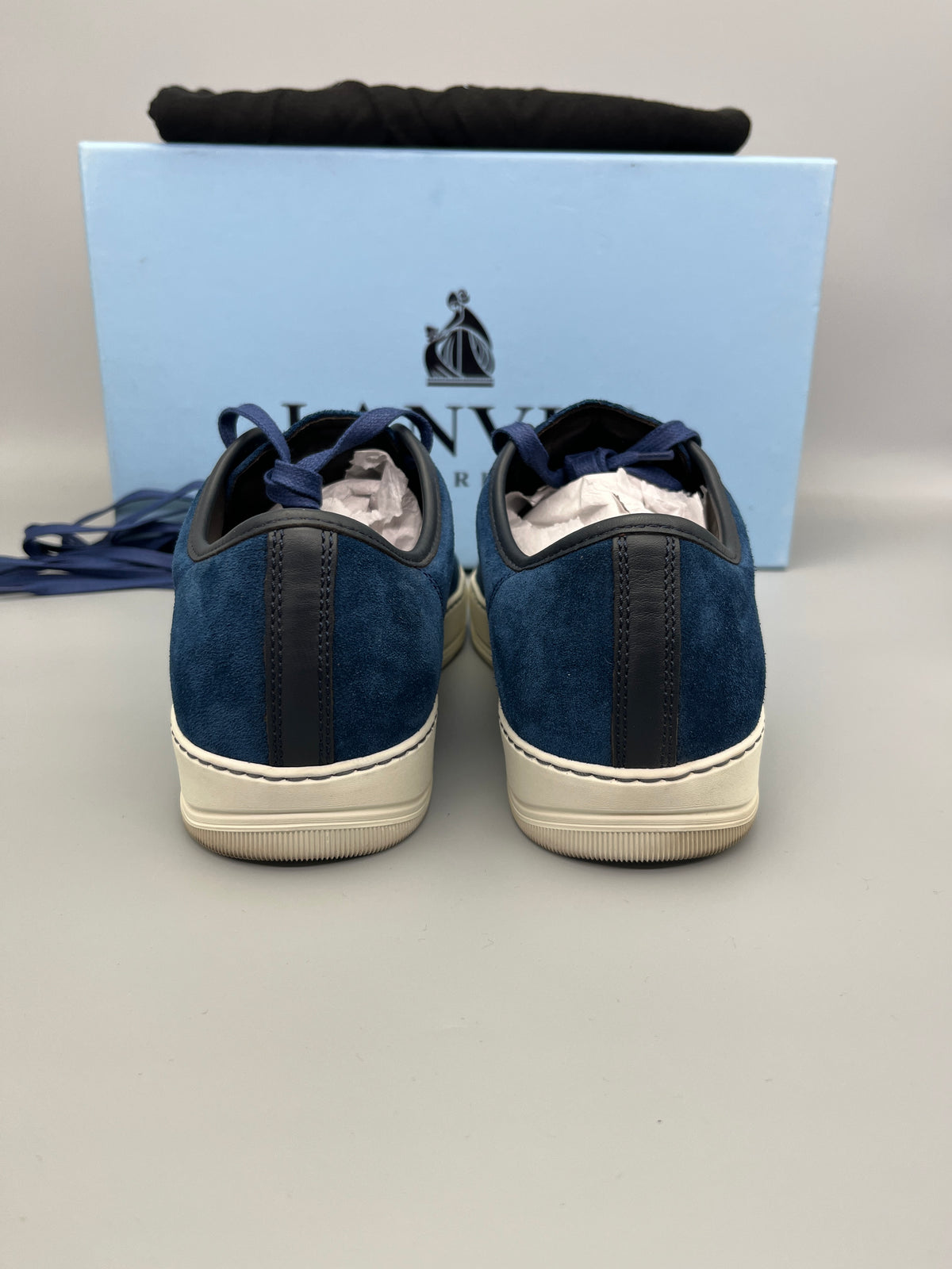Handla Lanvin DBB1 Patent Cap Toe Blue online | Smidigt och enkelt på nätet - The Grand Archive |