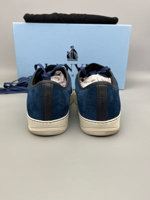 Handla Lanvin DBB1 Patent Cap Toe Blue online | Smidigt och enkelt på nätet - The Grand Archive |