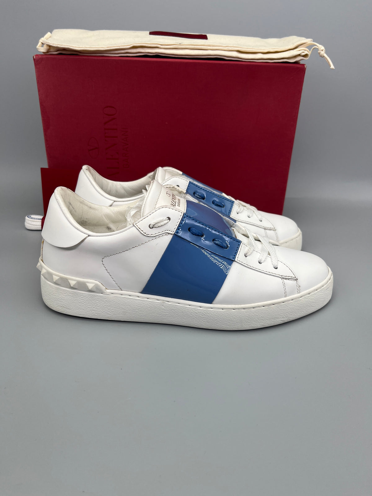 Valentino Open Patent Sneaker Lightblue | 37