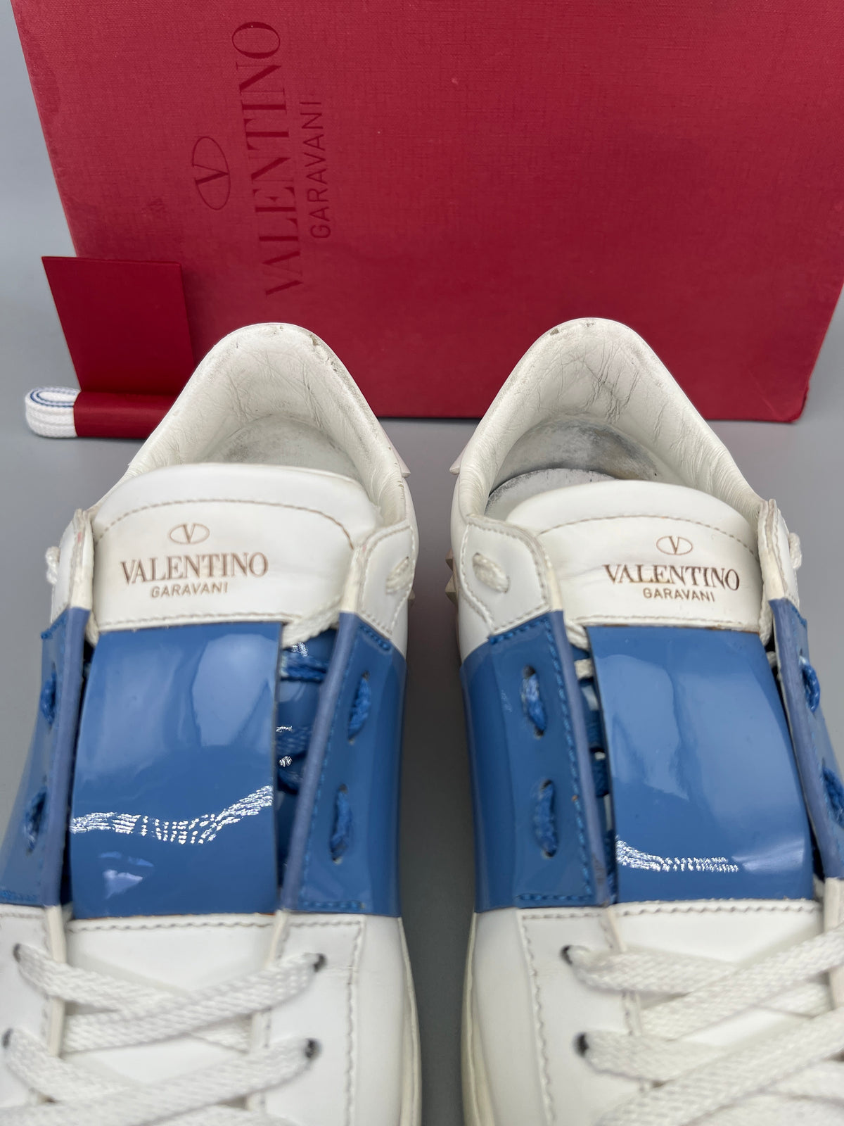 Valentino Open Patent Sneaker Lightblue | 37