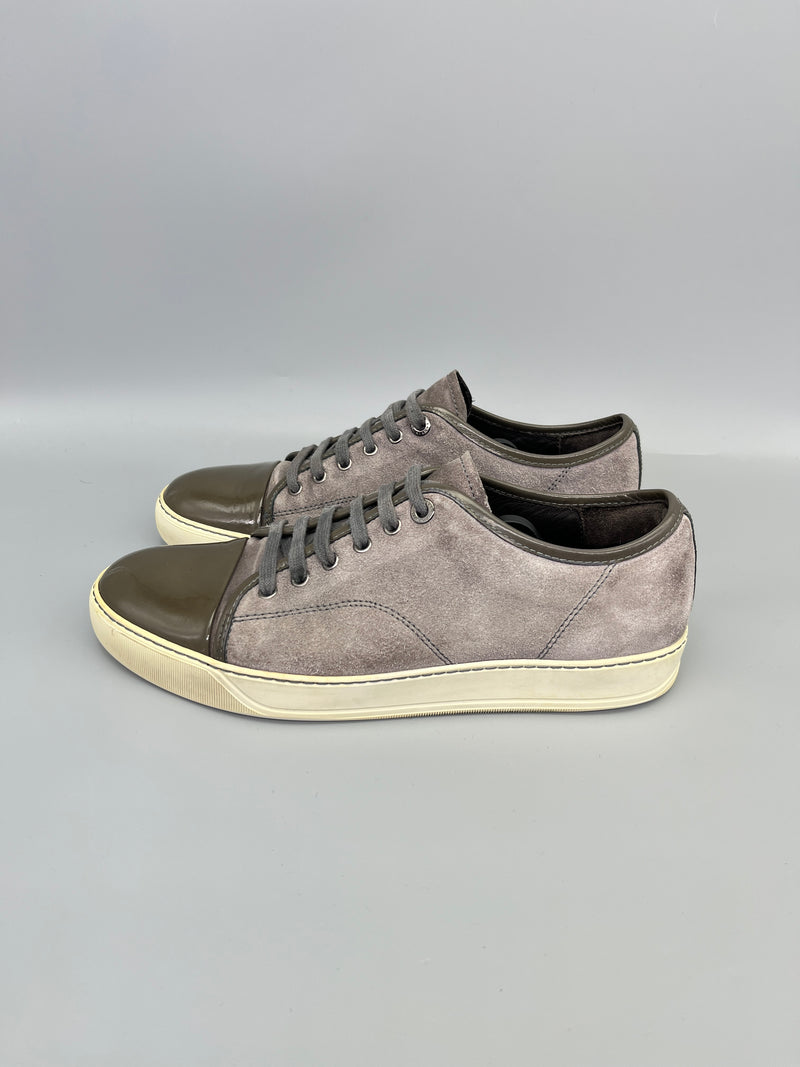 Lanvin dbb1 Patent Cap Toe Sneaker Grey | 41