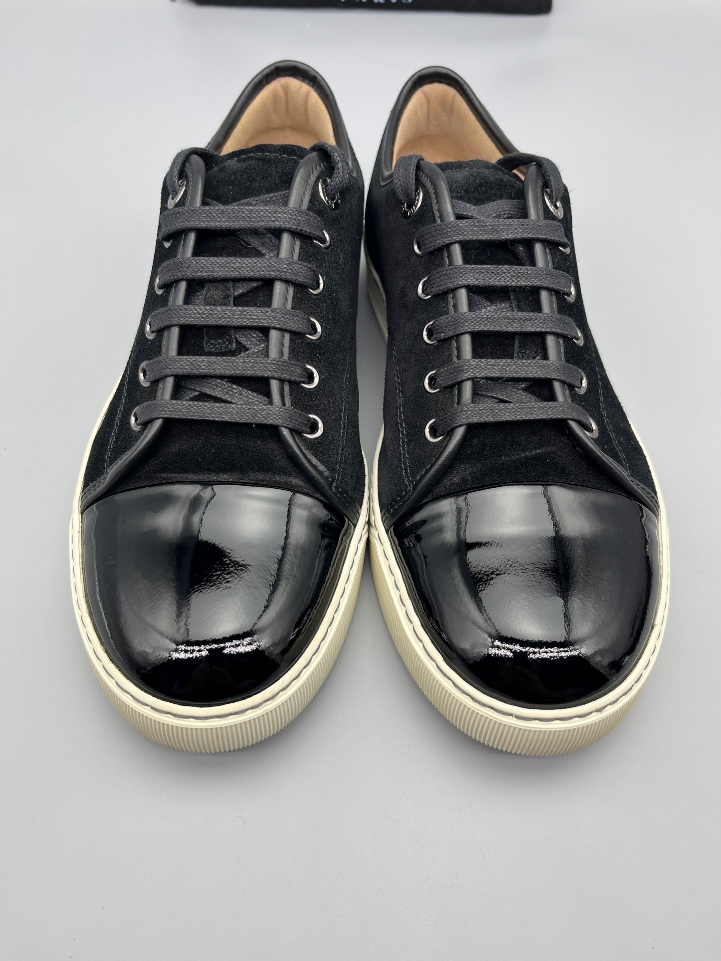 Herr | Sneakers | Lanvin | DBB1 Patent Cap Toe Sneaker Black