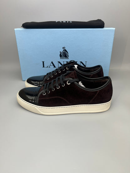 Lanvin Dbb1 Patent Cap Toe Sneaker Burgundy | 41