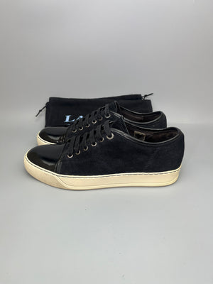 Handla Lanvin Dbb1 Patent Cap Toe Sneaker online | Smidigt och enkelt på nätet - The Grand Archive |