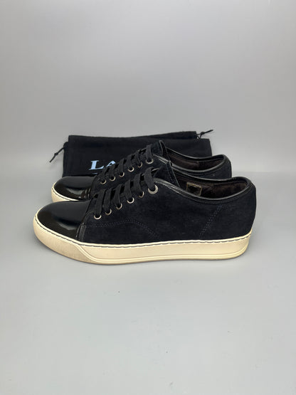 Lanvin Dbb1 Patent Cap Toe Sneaker Navy | 39