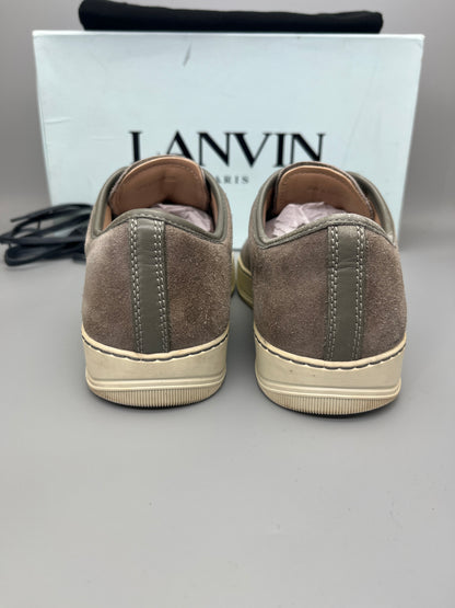 Lanvin Dbb1 Patent Cap Toe Sneaker Grey | 39