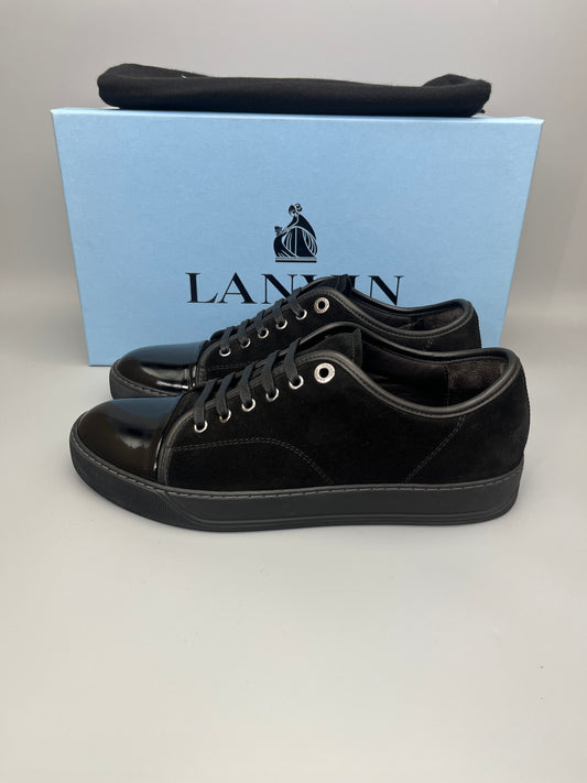 Lanvin Dbb1 Patent Cap Toe Sneaker Black | 40