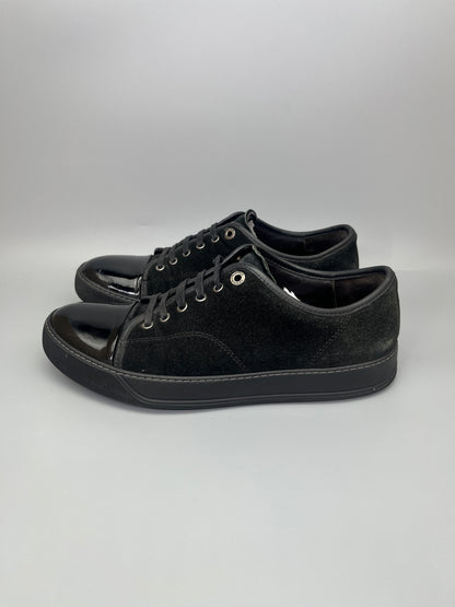 Lanvin Dbb1 Patent Cap Toe Sneaker Black | 41