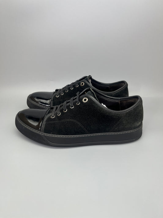 Lanvin Dbb1 Patent Cap Toe Sneaker Black | 41