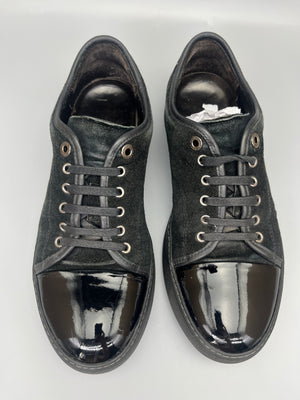 Lanvin Dbb1 Patent Cap Toe Sneaker Black | 41