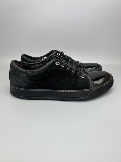 Lanvin Dbb1 Patent Cap Toe Sneaker Black | 41