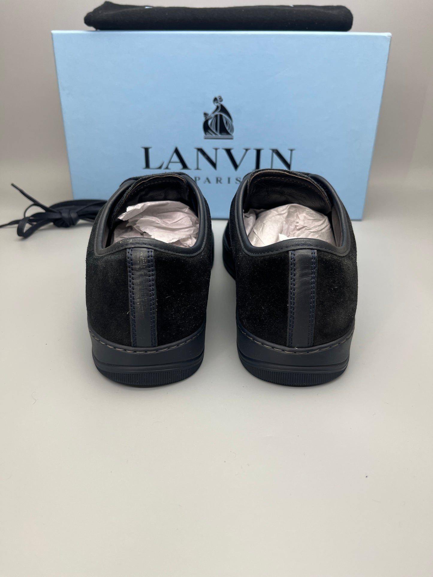 Lanvin Dbb1 Nappa Cap Toe Sneaker Navy | 42