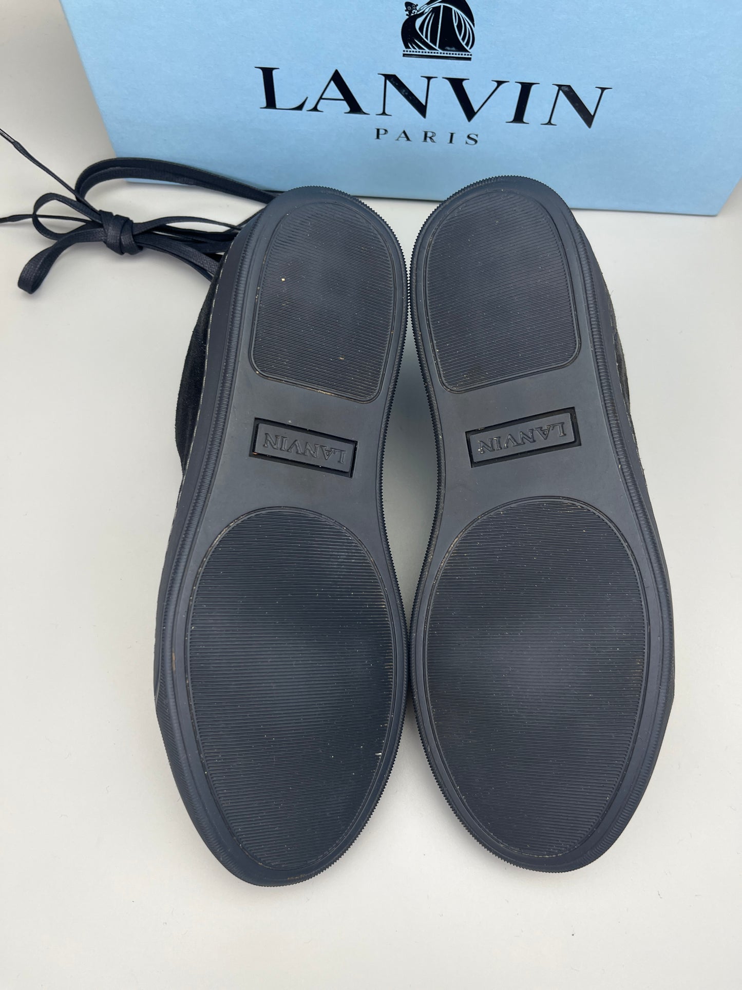 Lanvin Dbb1 Nappa Cap Toe Sneaker Navy | 42