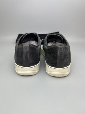 Lanvin Dbb1 Patent Cap Toe Sneaker Elephant Grey | 42