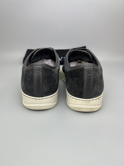 Lanvin Dbb1 Patent Cap Toe Sneaker Elephant Grey | 42