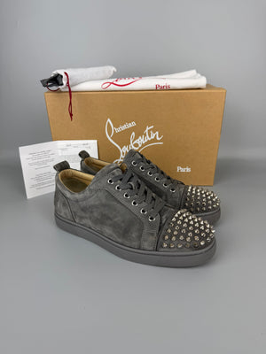 Christian Louboutin Louis Junior Spikes Sneaker Grey | 41