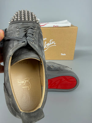 Christian Louboutin Louis Junior Spikes Sneaker Grey | 41