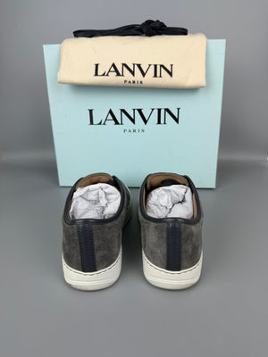 Lanvin Dbb1 Patent Cap Toe Sneaker Grey | 41