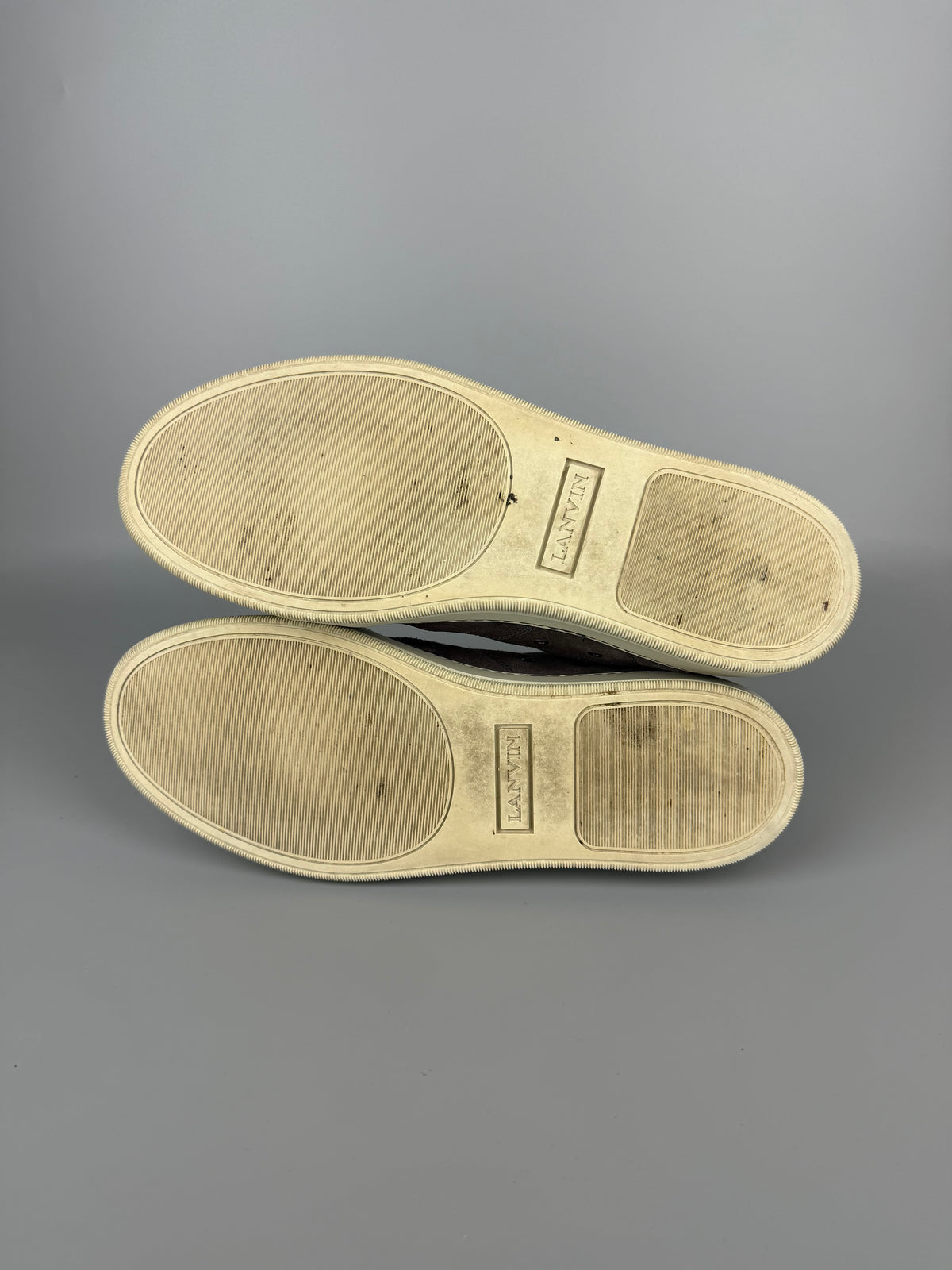 Lanvin Dbb1 Patent Cap Toe Sneaker Grey | 44
