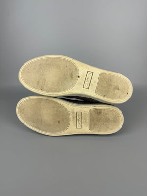 Lanvin Dbb1 Patent Cap Toe Sneaker Grey | 44