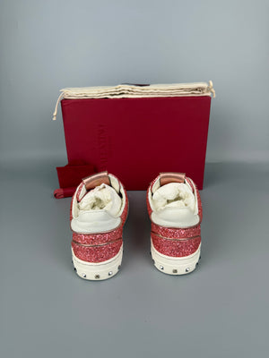 Valentino Flycrew Sneaker Pink Glitter | 36