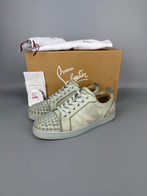 Christian Louboutin Louis Junior Spikes Sneaker Grey | 41