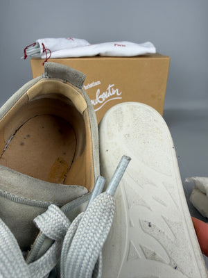 Christian Louboutin Louis Junior Spikes Sneaker Grey | 41