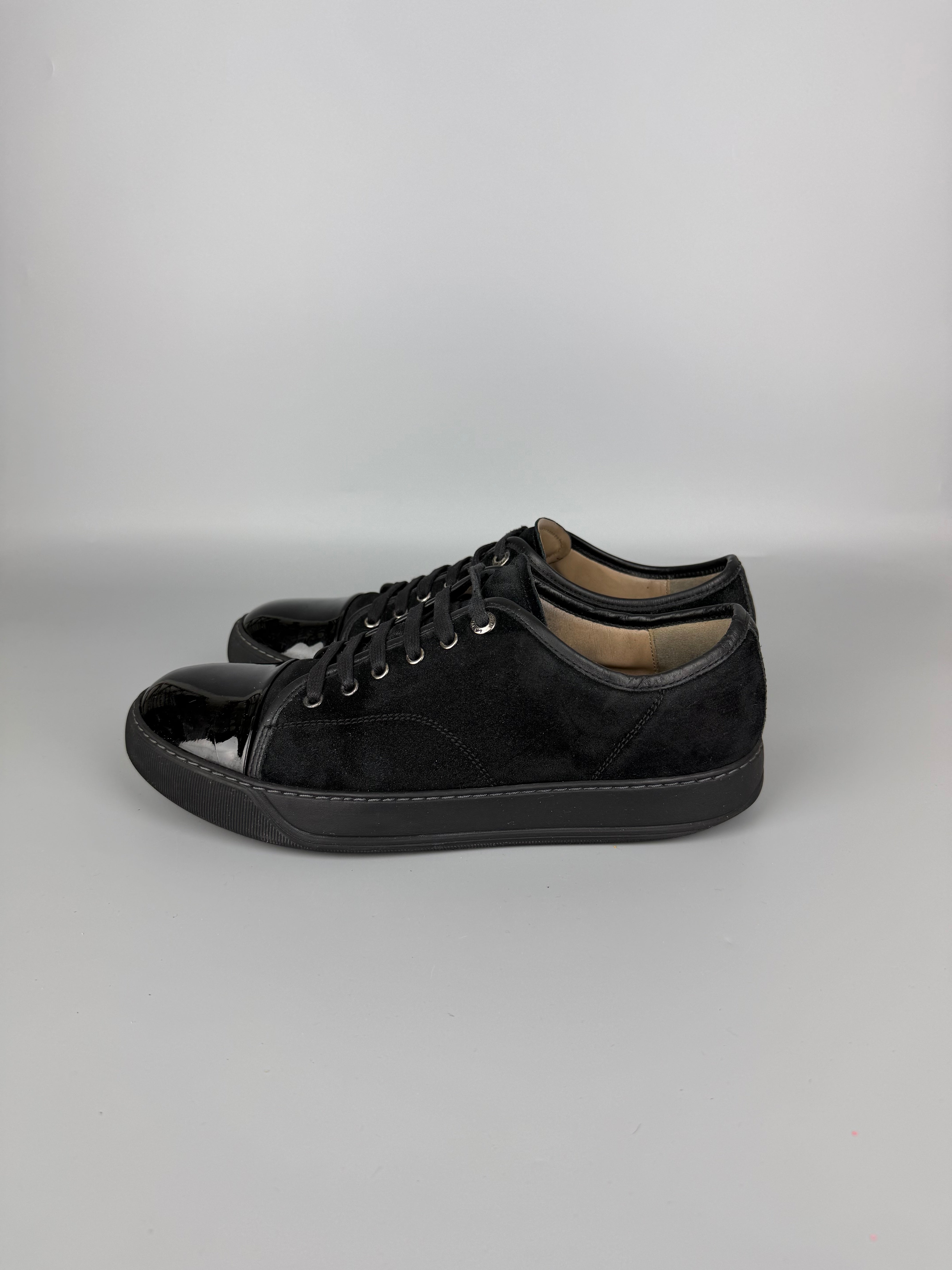 Lanvin Dbb1 Patent Cap Toe Sneaker Black | 43