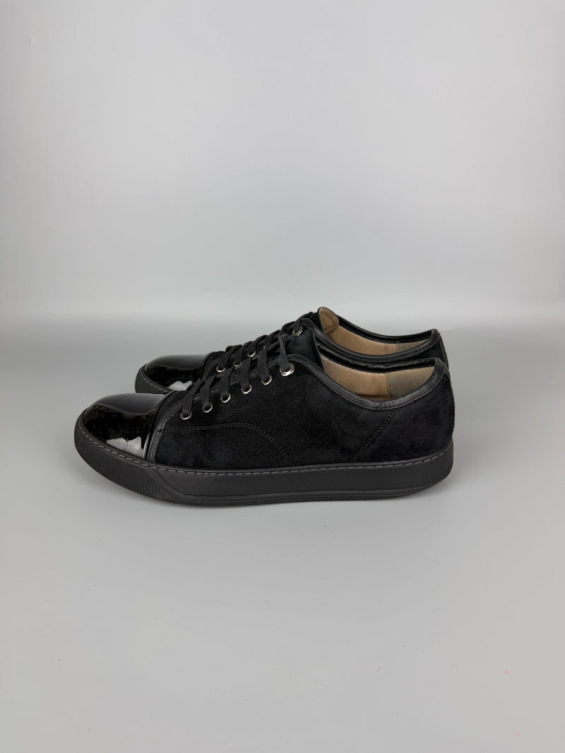 Lanvin Dbb1 Patent Cap Toe Sneaker Black | 43