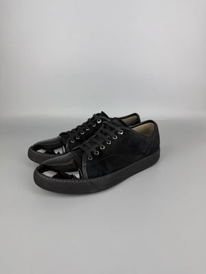 Lanvin Dbb1 Patent Cap Toe Sneaker Black | 43