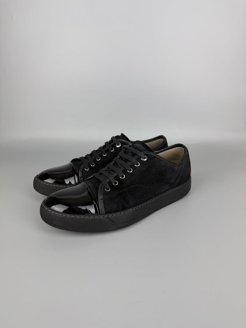 Lanvin Dbb1 Patent Cap Toe Sneaker Black | 43