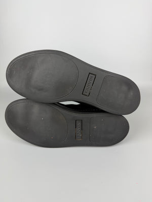 Lanvin Dbb1 Patent Cap Toe Sneaker Black | 43
