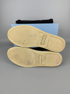 Lanvin Dbb1 Patent Cap Toe Sneaker Elephant Grey | 42