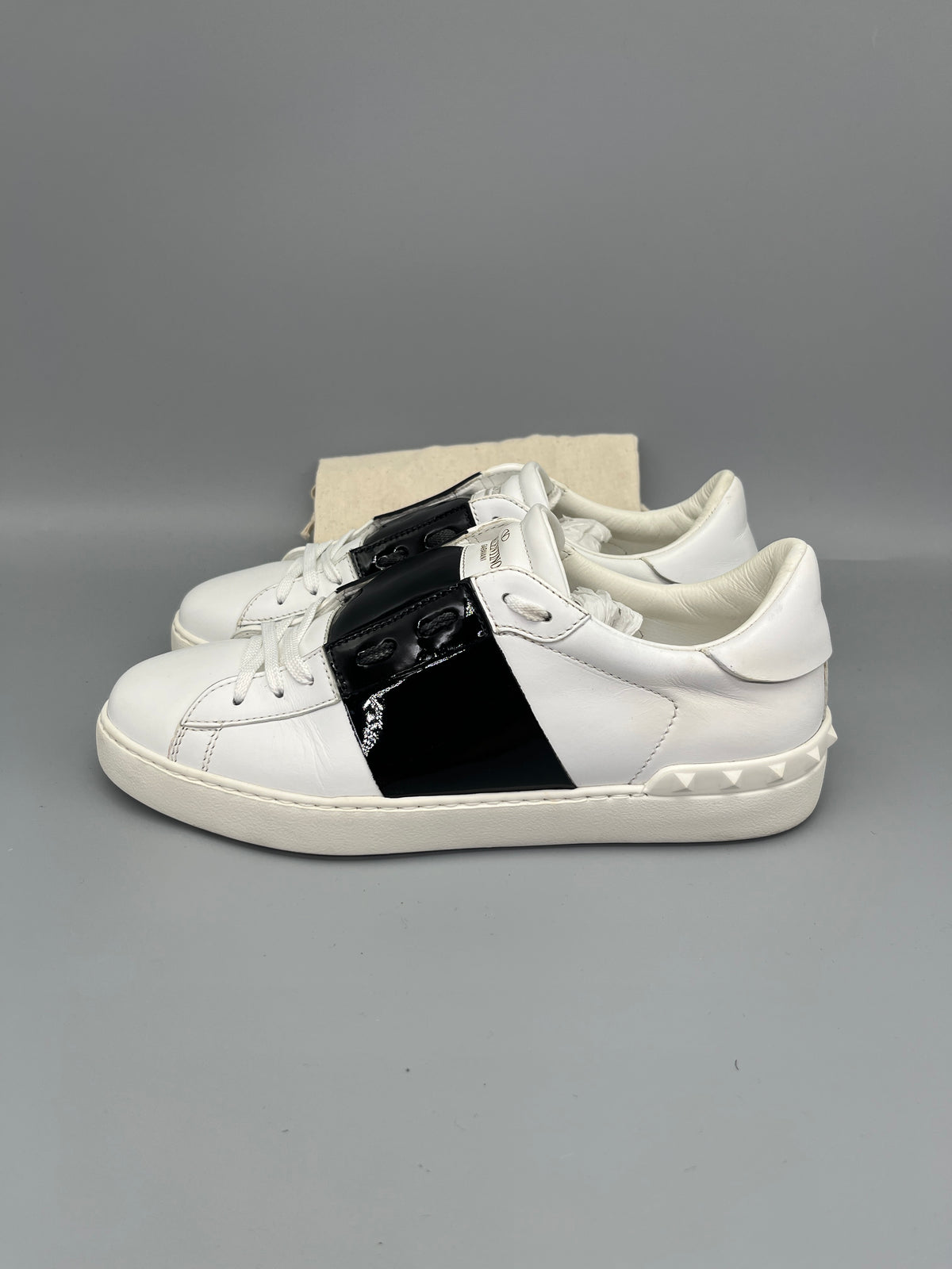 Herr | Valentino Garavani | Valentino Open Sneaker Patent Black