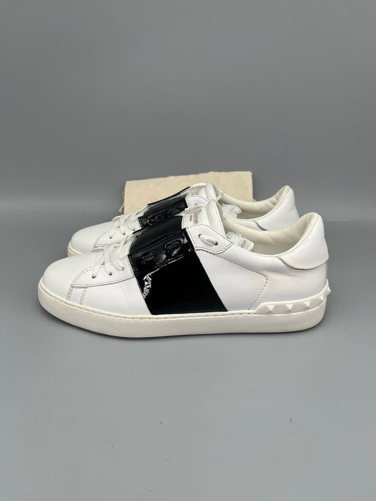 Herr | Valentino Garavani | Valentino Open Sneaker Patent Black