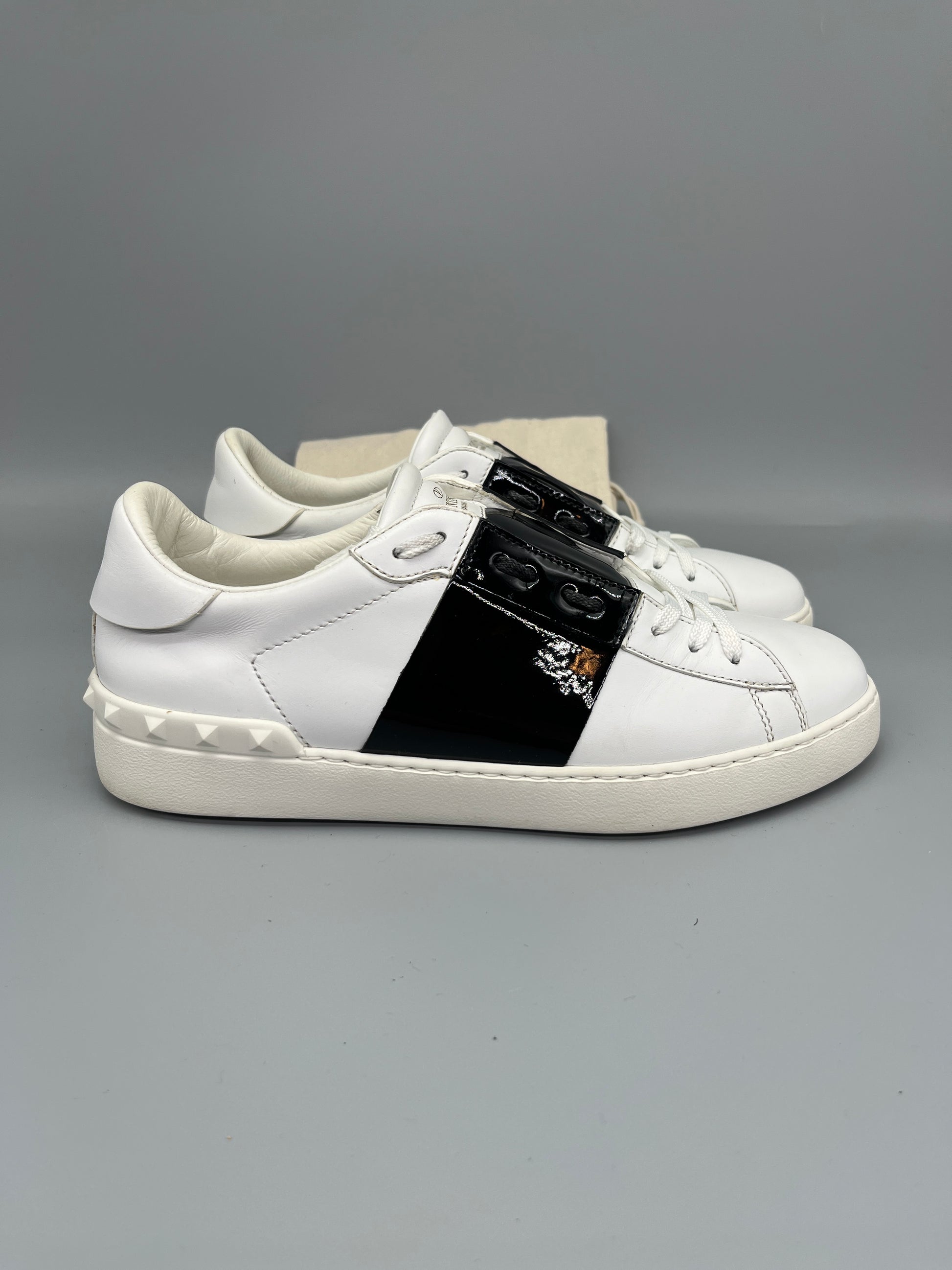 Herr | Valentino Garavani | Valentino Open Sneaker Patent Black
