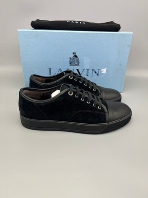 Lanvin Dbb1 Nappa Cap Toe Sneaker Black | 41