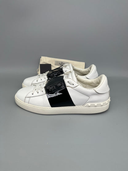 Valentino Open Sneaker Patent Black | 42.5