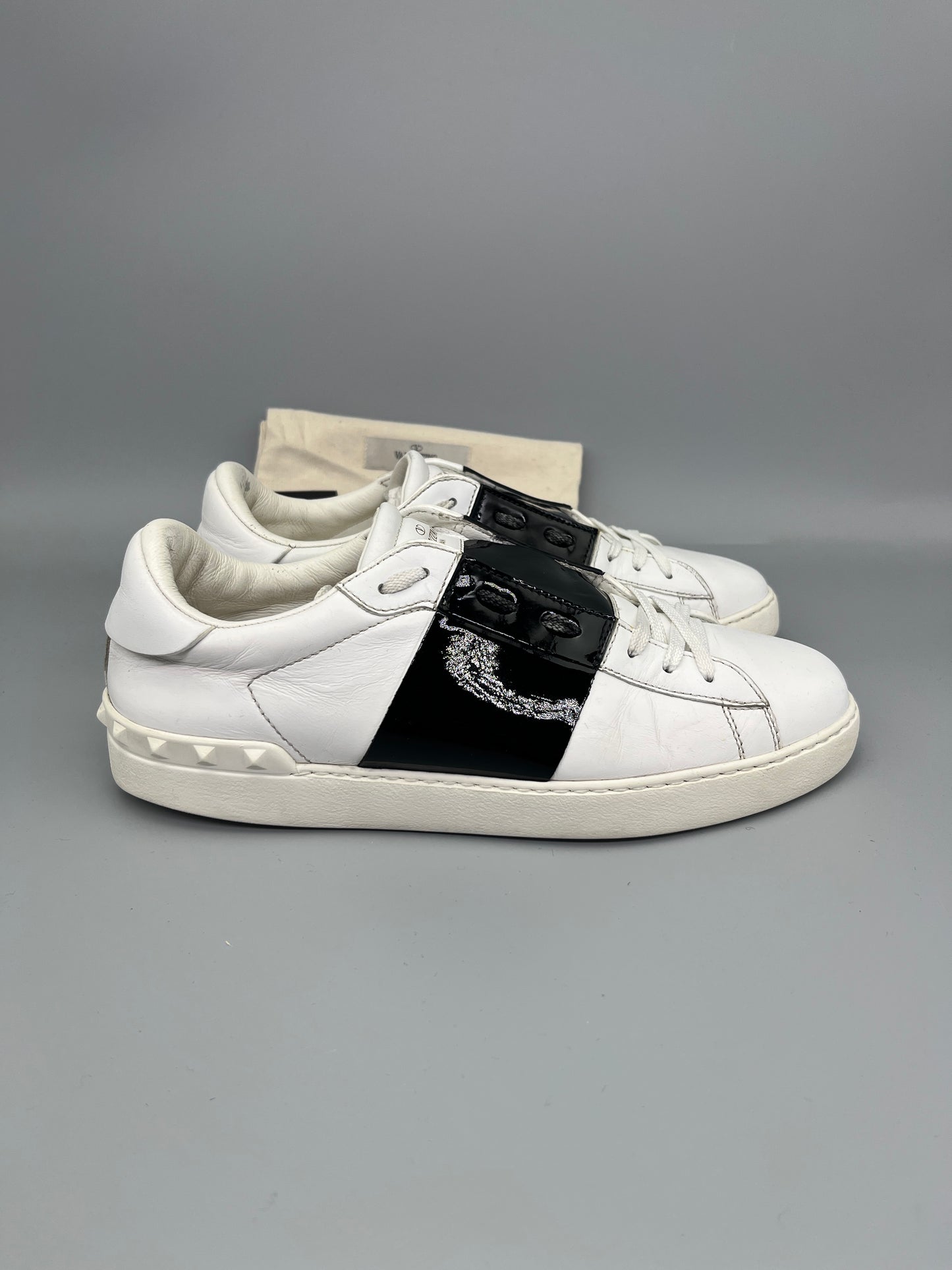 Valentino Open Sneaker Patent Black | 42.5