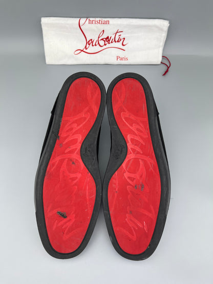 Christian Louboutin Louis Junior Spikes Sneaker Black | 44.5